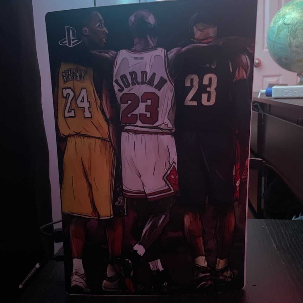 Basketball Legends Wall Art - Black, White, Yellow